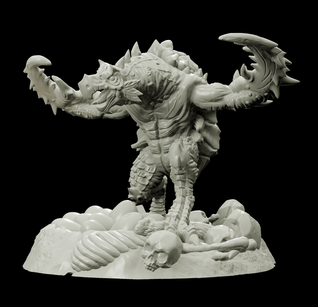 3D Printed Bestiary Vol. 4 Nafarrate - Corvolture Beast 32mm Ragnarok D&D - Charming Terrain