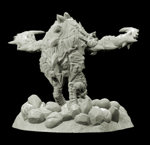 3D Printed Bestiary Vol. 4 Nafarrate - Corvolture Beast 32mm Ragnarok D&D - Charming Terrain