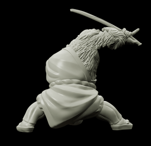 3D Printed Bestiary Vol. 4 Nafarrate - Cu Chulan Bear Monk 32mm Ragnarok D&D - Charming Terrain