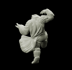 3D Printed Bestiary Vol. 4 Nafarrate - Cu Chulan Bear Monk 32mm Ragnarok D&D - Charming Terrain