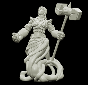 3D Printed Bestiary Vol. 4 Nafarrate - Earth Genie 32mm Ragnarok D&D - Charming Terrain