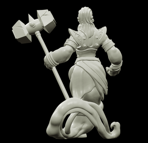 3D Printed Bestiary Vol. 4 Nafarrate - Earth Genie 32mm Ragnarok D&D - Charming Terrain