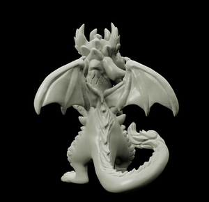 3D Printed Bestiary Vol. 4 Nafarrate - Fowur Draconic Ancestry 32mm Ragnarok D&D - Charming Terrain