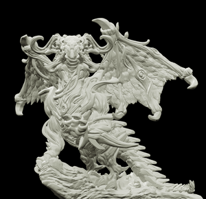 3D Printed Bestiary Vol. 4 Nafarrate - Frukag Forrest Dragon 32mm Ragnarok D&D - Charming Terrain