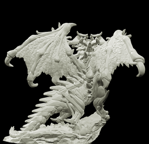 3D Printed Bestiary Vol. 4 Nafarrate - Frukag Forrest Dragon 32mm Ragnarok D&D - Charming Terrain