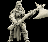 3D Printed Bestiary Vol. 4 Nafarrate - Gatha Female Orc 32mm Ragnarok D&D - Charming Terrain