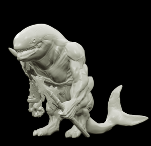 3D Printed Bestiary Vol. 4 Nafarrate - Jikax Killer Whale 32mm Ragnarok D&D - Charming Terrain