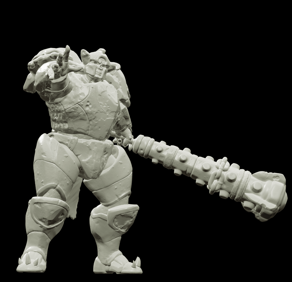 3D Printed Bestiary Vol. 4 Nafarrate - Juggernaut 32mm Ragnarok D&D - Charming Terrain