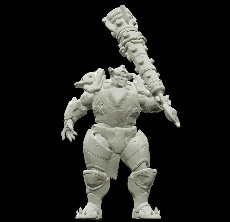 3D Printed Bestiary Vol. 4 Nafarrate - Juggernaut 32mm Ragnarok D&D - Charming Terrain