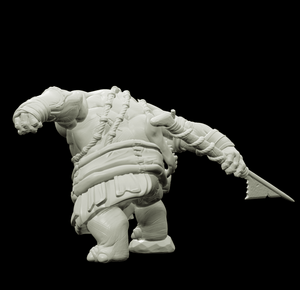 3D Printed Bestiary Vol. 4 Nafarrate - Kiboko Hippo Man 32mm Ragnarok D&D - Charming Terrain