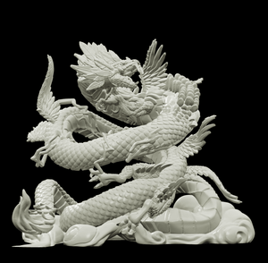 3D Printed Bestiary Vol. 4 Nafarrate - Kukulkan Sea Serpent 32mm Ragnarok D&D - Charming Terrain