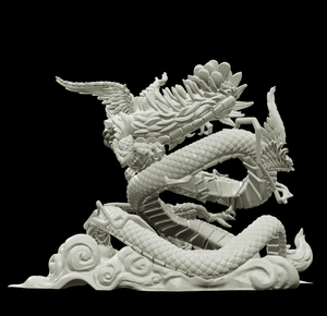 3D Printed Bestiary Vol. 4 Nafarrate - Kukulkan Sea Serpent 32mm Ragnarok D&D - Charming Terrain