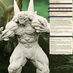 3D Printed Bestiary Vol. 4 Nafarrate - Noventash'Ma Cyclops 32mm Ragnarok D&D - Charming Terrain