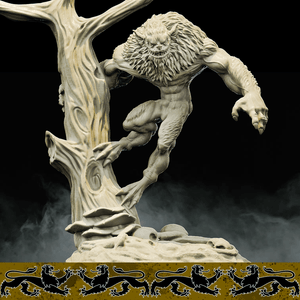 3D Printed Bestiary Vol. 4 Nafarrate - Quathar Fiend 32mm Ragnarok D&D - Charming Terrain