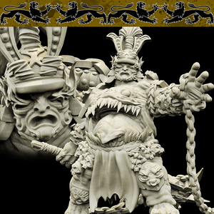 3D Printed Bestiary Vol. 4 Nafarrate - Xing Tiang Chinese Warrior 32mm Ragnarok D&D - Charming Terrain