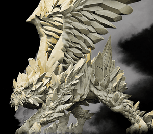 3D Printed Bestiary Vol. 4 Nafarrate - Ydun White Dragon 32mm Ragnarok D&D - Charming Terrain