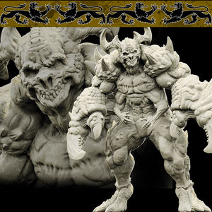 3D Printed Bestiary Vol. 4 Nafarrate - Zisglabrezu Demon Fiend 32mm Ragnarok D&D - Charming Terrain