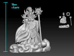 3D Printed Bestiary Vol. 5 Nafarrate - Amaterasu 32mm Ragnarok D&D - Charming Terrain