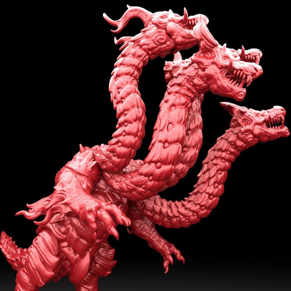 3D Printed Bestiary Vol. 5 Nafarrate - Orochi Dragon 32mm Ragnarok D&D - Charming Terrain