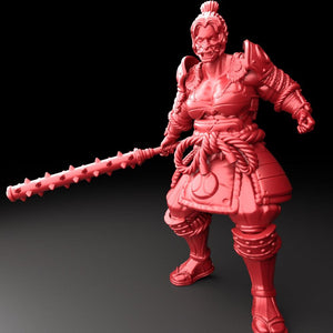 3D Printed Bestiary Vol. 5 Nafarrate - Raider Samurai 32mm Ragnarok D&D - Charming Terrain