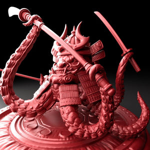 3D Printed Bestiary Vol. 5 Nafarrate - Samurai Octo 32mm Ragnarok D&D - Charming Terrain