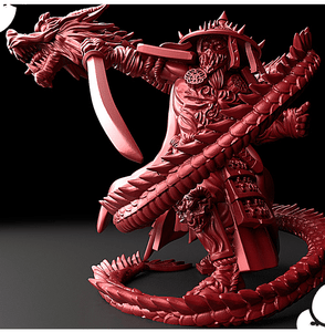 3D Printed Bestiary Vol. 5 Nafarrate - Susanoo 32mm Ragnarok D&D - Charming Terrain