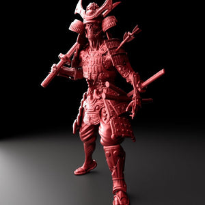 3D Printed Bestiary Vol. 5 Nafarrate - Zombie Samurai 32mm Ragnarok D&D - Charming Terrain