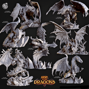 3D Printed Cast n Play Belevon Swamp Black Dragon Rise of the Dragons 28 32mm D&D - Charming Terrain