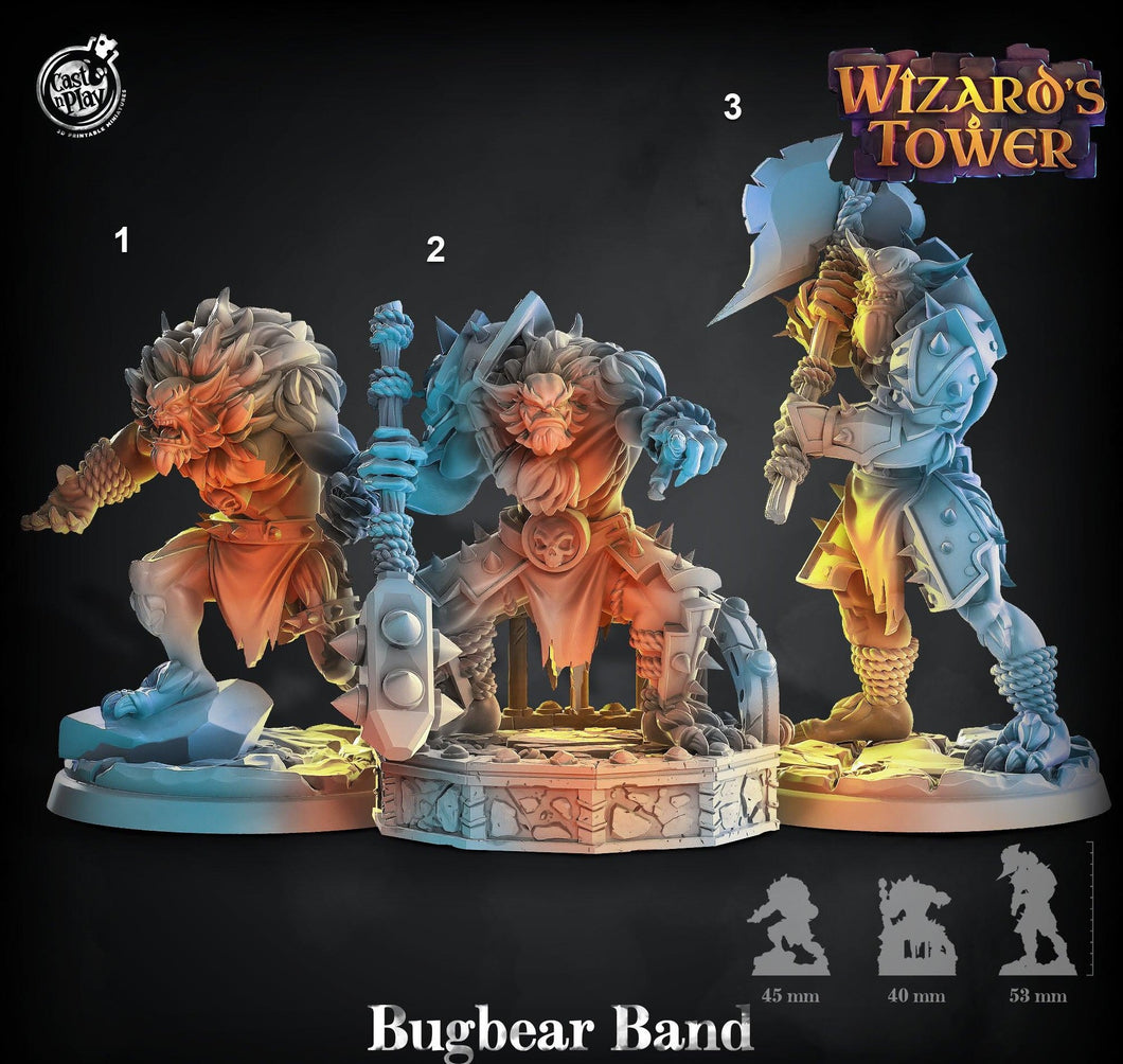 3D Printed Cast n Play Bugbear Band Wizards Tower D&D - Charming Terrain