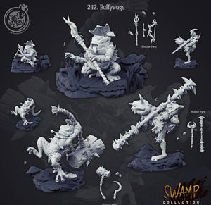 3D Printed Cast n Play Bullywugs Swamp Collection 28mm 32mm D&D - Charming Terrain