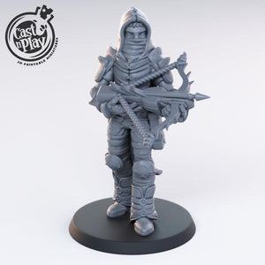 3D Printed Cast n Play Crossbow Bandit 28mm 32mm D&D - Charming Terrain