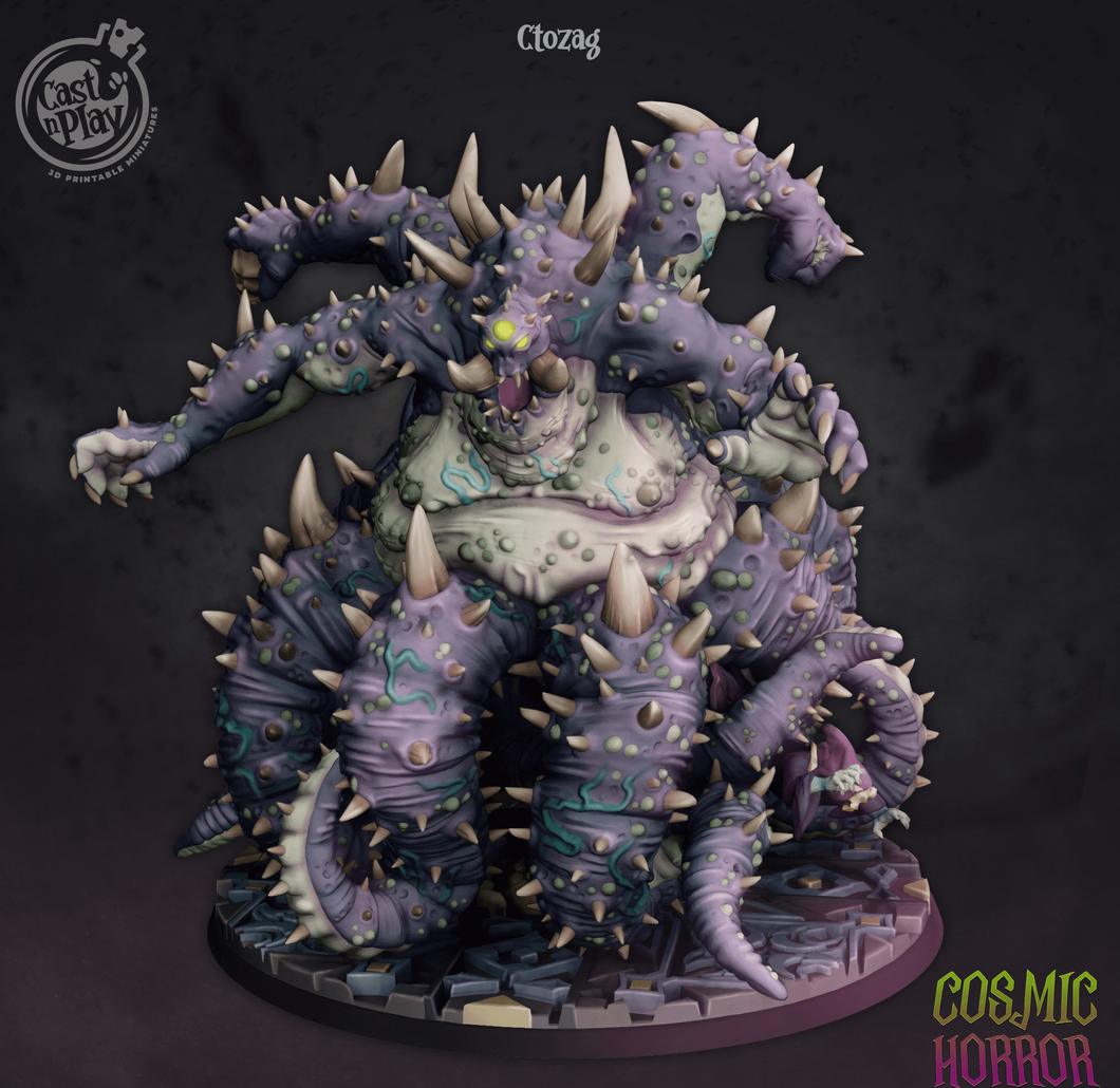 3D Printed Cast n Play Ctozag Cosmic Horrors 28mm 32mm D&D - Charming Terrain