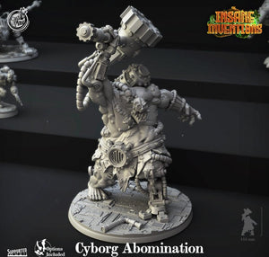 3D Printed Cast n Play Cyborg Abomination Insane Inventions 28mm 32mm D&D - Charming Terrain