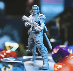 3D Printed Cast n Play Cyborg Human Insane Inventions 28mm 32mm D&D - Charming Terrain