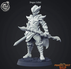 3D Printed Cast n Play Dragon Cutltist 28mm 32mm D&D - Charming Terrain