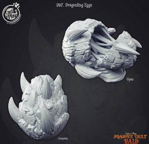 3D Printed Cast n Play Dragon Eggs Dragon's Vault 28 32mm D&D - Charming Terrain