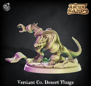 3D Printed Cast n Play Dragon Verdant Desert Thug On Ancient Sands 28mm 32mm D&D - Charming Terrain