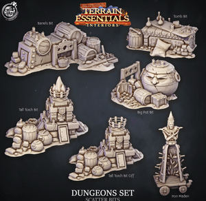 3D Printed Cast n Play Dungeons Scatter Bits Terrain Essentials 28mm 32mm D&D - Charming Terrain