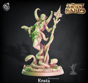 3D Printed Cast n Play Erata (Elven Sorceress) 28mm 32mm D&D - Charming Terrain