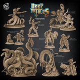 3D Printed Cast n Play F'yll (Merefolk) Deep Sea Tales 28mm 32mm D&D - Charming Terrain