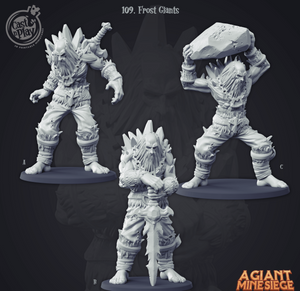 3D Printed Cast n Play Frost Giants Set A Giant Mine Siege 28mm 32mm D&D - Charming Terrain