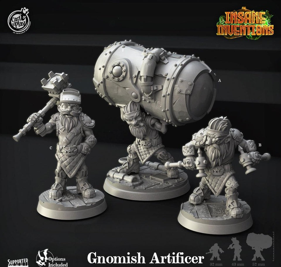 3D Printed Cast n Play Gnomish Artificers Insane Inventions 28mm 32mm D&D - Charming Terrain