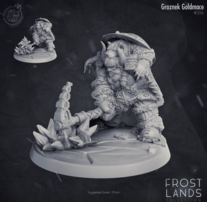 3D Printed Cast n Play Groznek Goldmace Frost Lands 28mm 32mm - Charming Terrain