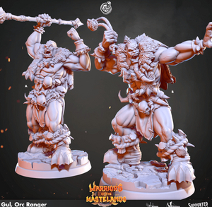 3D Printed Cast n Play Gul Orc Ranger Warriors of the Wastelands 28mm 32mm D&D - Charming Terrain