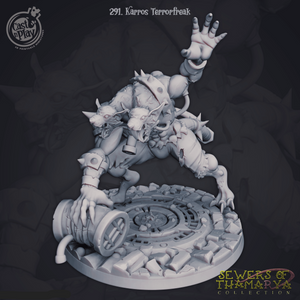 3D Printed Cast n Play Karros Terrorfreak Sewers of Thamarya 28mm 32mm D&D - Charming Terrain