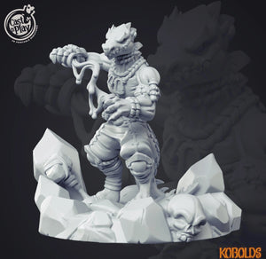 3D Printed Cast n Play Kobold Alchemist 28mm 32mm D&D - Charming Terrain