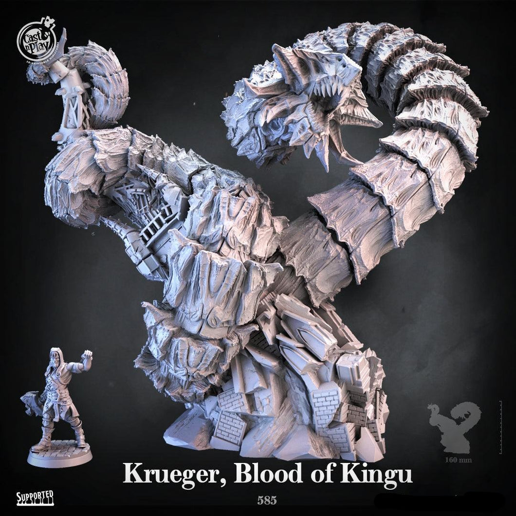 3D Printed Cast n Play Krueger, Blood of Kingu 28 32mm D&D - Charming Terrain