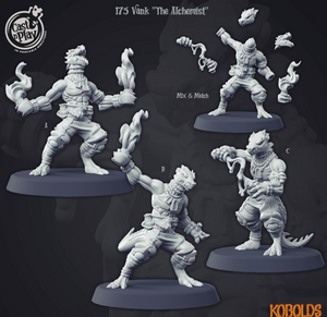 3D Printed Cast n Play Vank The Alchemist Kobold Collection 28 32mm D&D - Charming Terrain