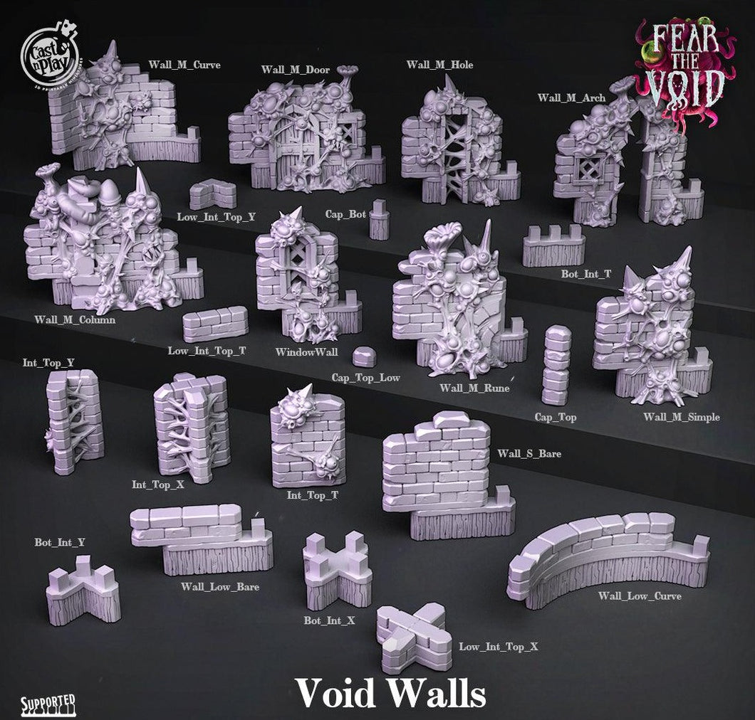 3D Printed Cast n Play Void Walls Terrain Fear the Void 28mm 32mm D&D - Charming Terrain