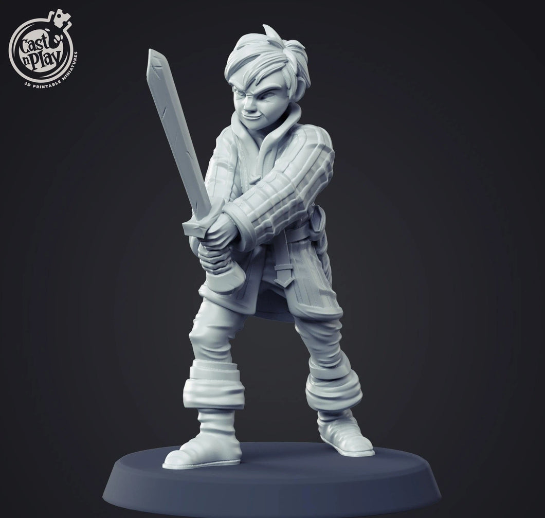 3D Printed Cast n Play Young Squire 28mm 32mm D&D - Charming Terrain